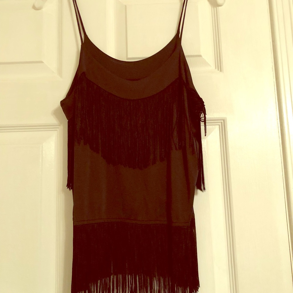Black tassel tank